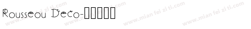 Rousseou Deco字体转换